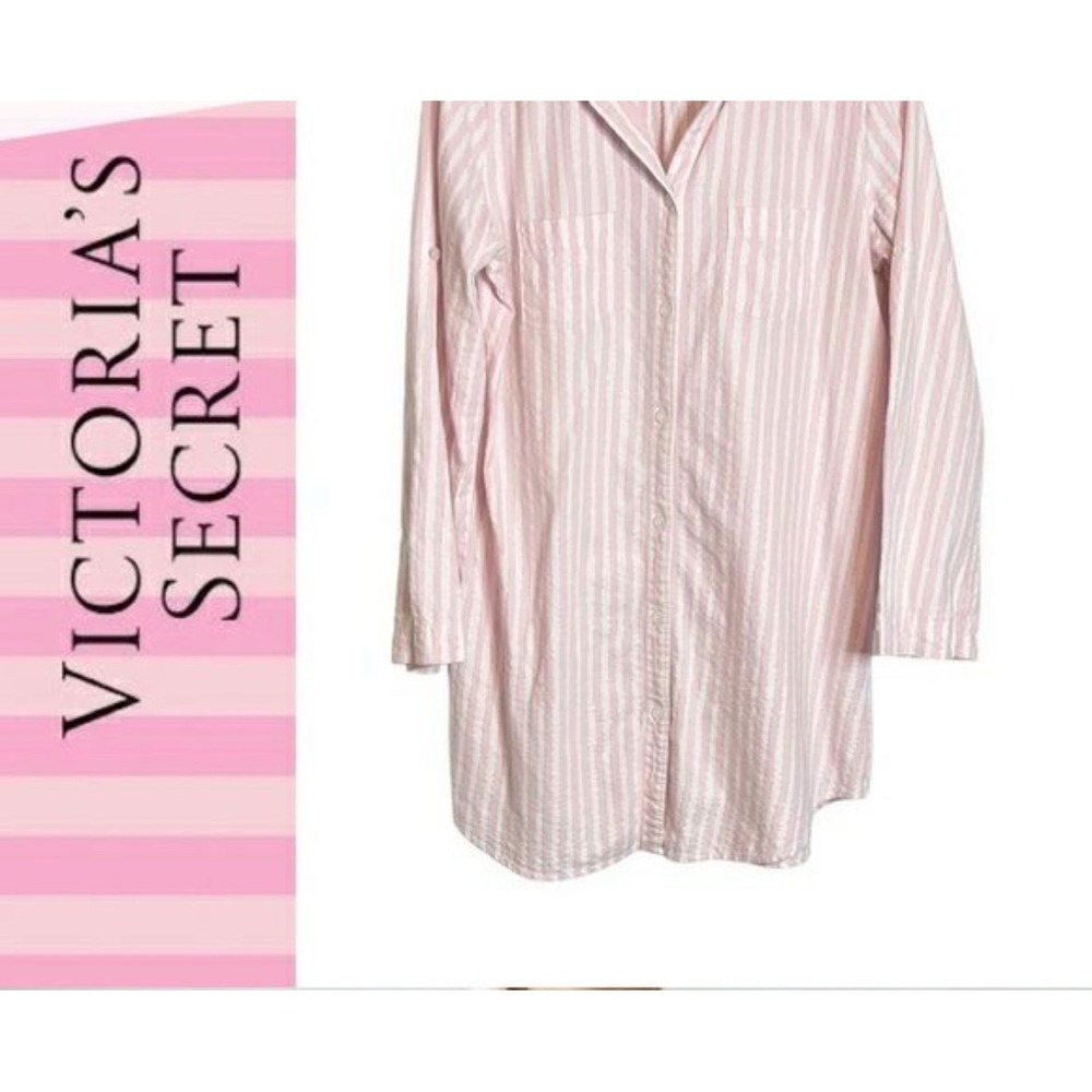 Victoria's Secret Pink Striped Pajama Shirt